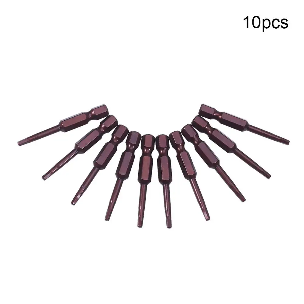Utoolmart 10 шт. 1/4 ''H2.5 H3 шестигранный хвостовик отвертки S2 50/65 мм Длина Магнитный шестигранной головкой винт драйвер для бурового долота pdc ремонтных инструментов - Цвет: H2.5 x 50mm