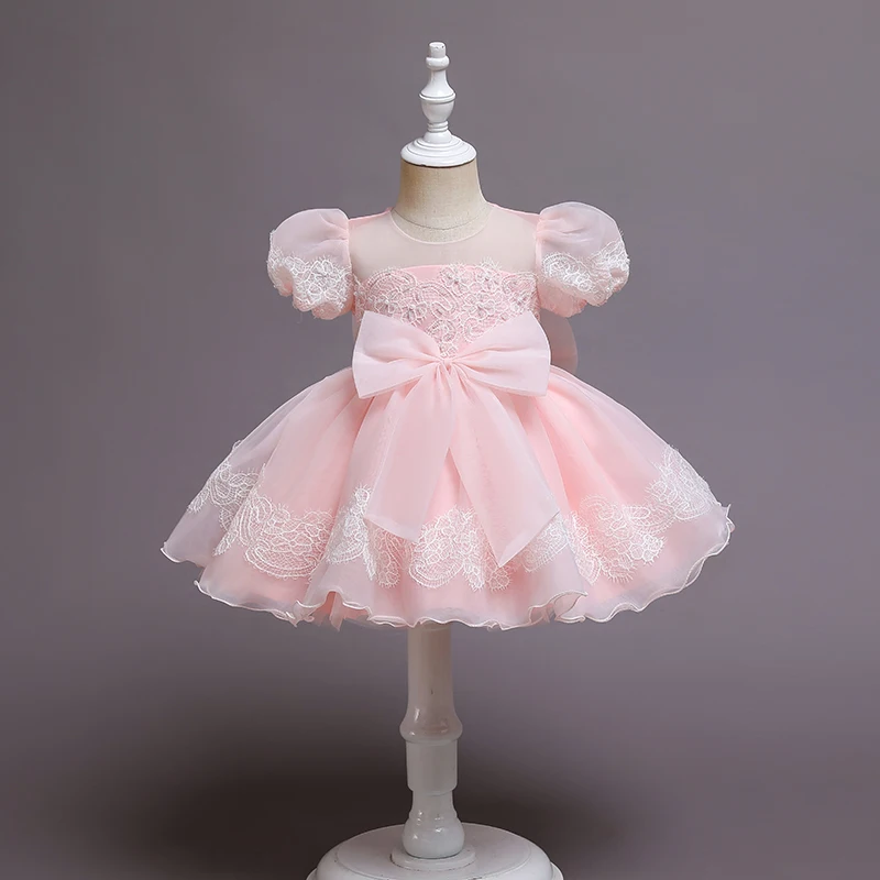 Toddler Baby Princess Dress For Girls Party Birthday Christening Gown