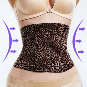 

Cloud Hide Tummy Control Belt Leopard Waist Trainer Back Supports Strap Slim Body Shaper Women Shapewear Fajas Girdles Cinchers