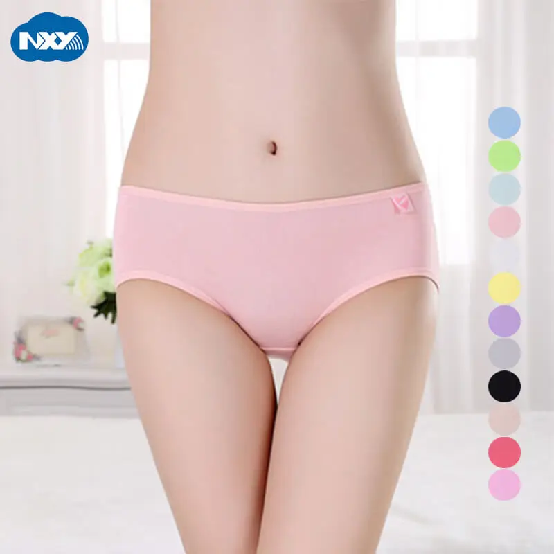 S M L Women Panties Solid Cotton Underwear Women Briefs 6pcs Ladies Pink Panties Sexy Intimates Underpants Knickers for Girls
