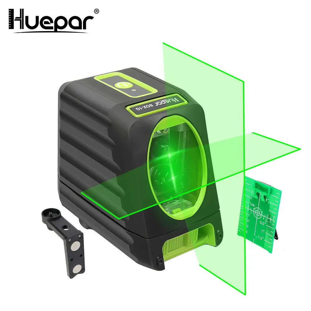 Huepar BOX 1G наружные 150 градусов 510nm Nivel лазерные самонивелирующиеся Вертикальные