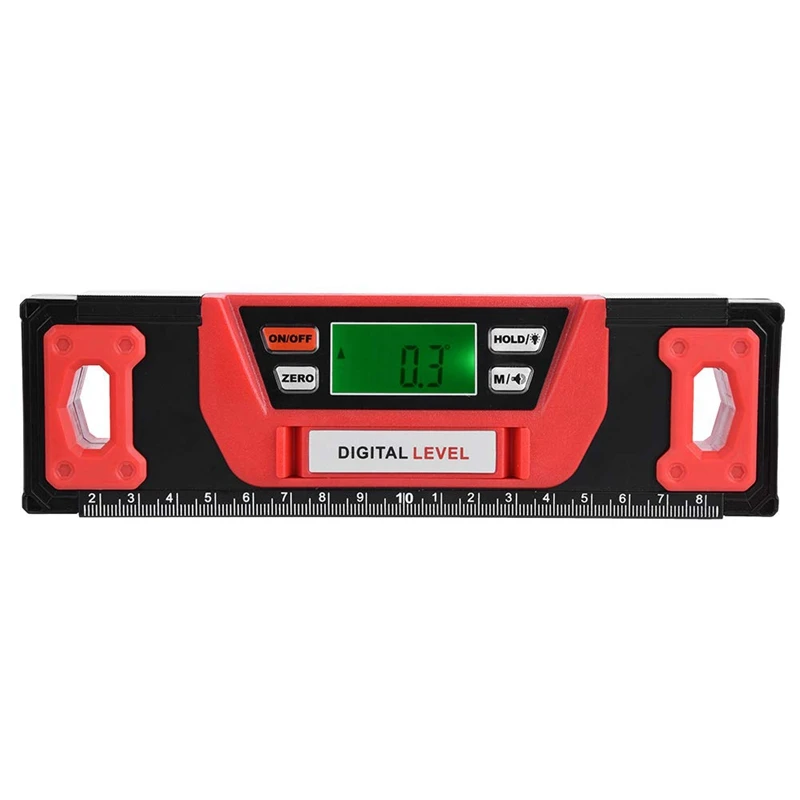  ELEG-Digital Aluminum Alloy Magnetic Angle Finder Level 4 x 90 Degree Inclinometer 200MmAccurate Di