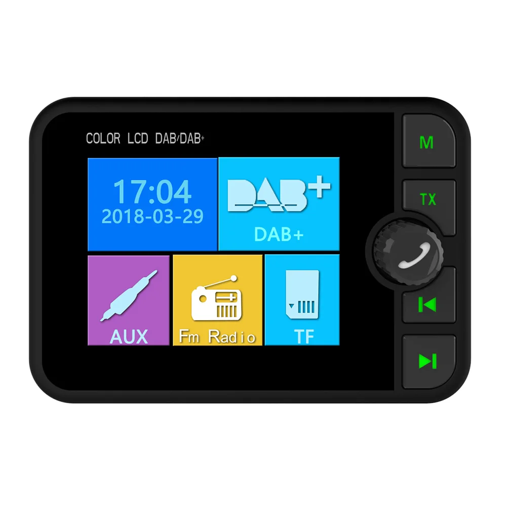 

Electronics MP3 Color Screen FM Transmitter Bluetooth Wide View Stereo Car Radio Fashion Music Streaming Adapter Digital
