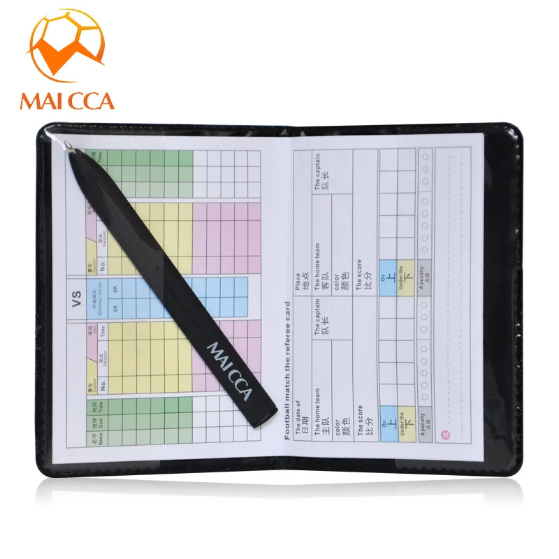 MAICCA профессиональный футбольный арбитр Kit красная желтая карточка свисток
