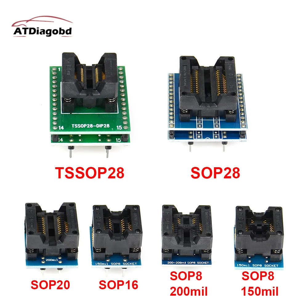 Адаптер для смартфона SOP20 SOP16 SOP8 150 мил 200 К DIP8 tssop20 ssop20 tssop8 | Автомобили и мотоциклы