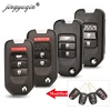 jingyuqin Modified Flip Remote Key Shell For Honda FIT XRV VEZEL CITY JAZZ CIVIC HRV 2/3/4 Buttons Folding Key Case Fob Upgrade ► Photo 1/6