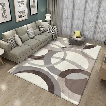 

Nordic Style Printing Floor Mat Carpet Home Living Room Rug Anti-slip Floor Mats Water Absorption Floor Mat Door Cushion