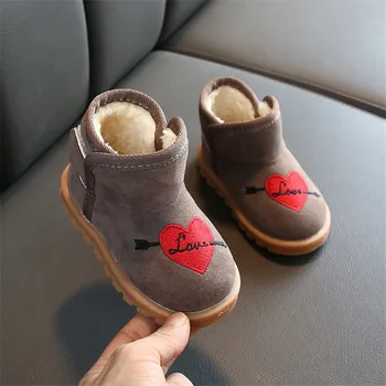 

New Arrival Winter Kids Boots for Girls Plush Keeping Warm Toddler Boots Baby outdoor Snow Boots Children Shoes