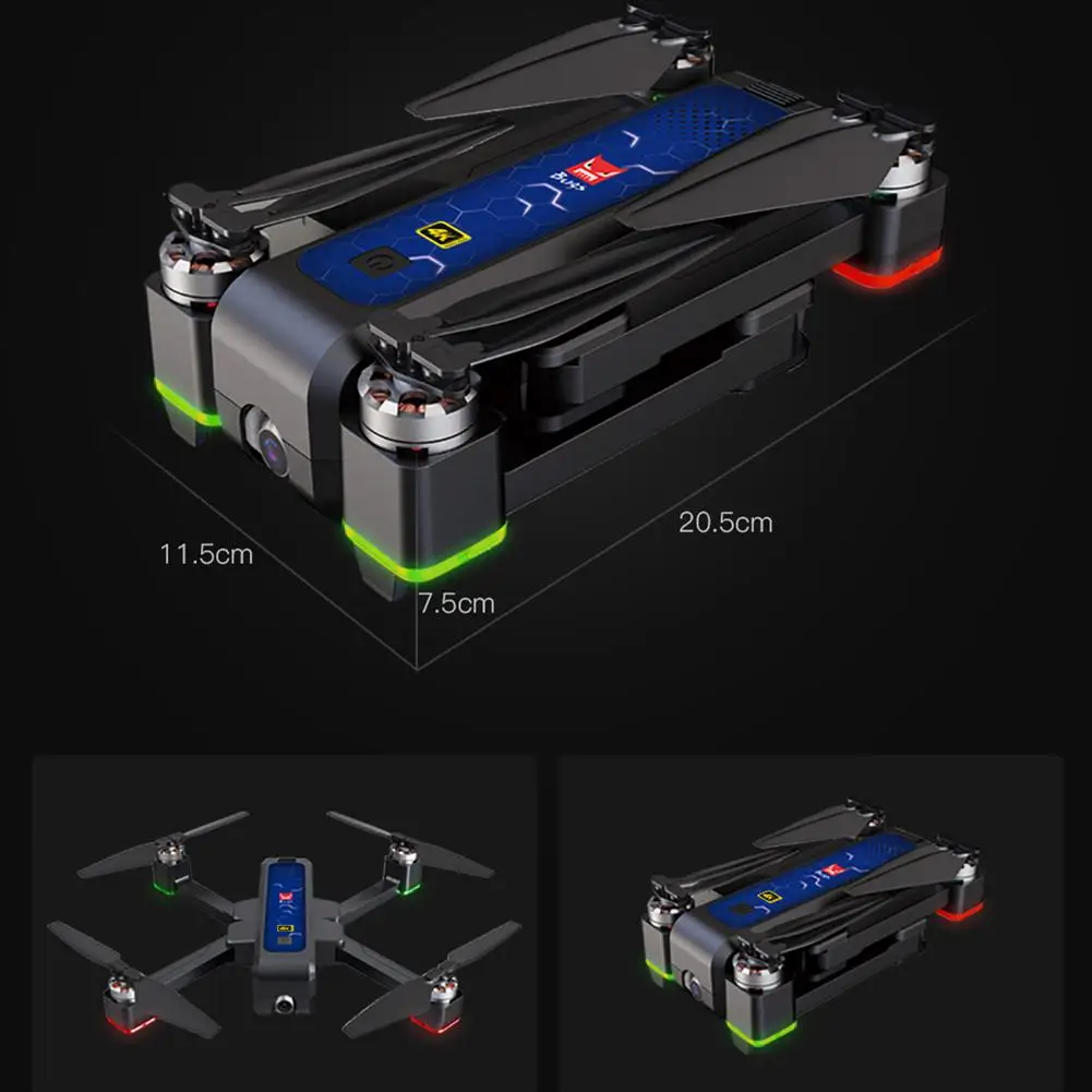 Дрон с дистанционным управлением 4K 5G WiF HD камера Квадрокоптер FPV складной четырехосевой Дрон с бесщеточным Мотором оптическое позиционирование потока