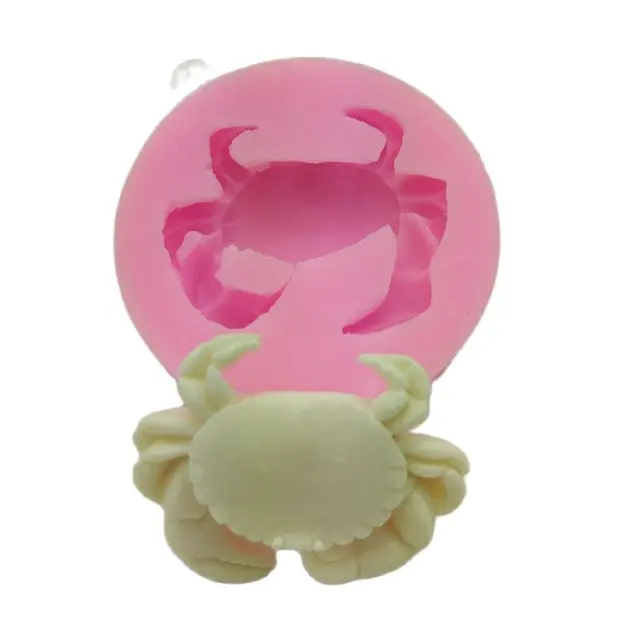 Aranyos Rák Alakú Óceáni Téma Fondant Sütemény Dekoráció Szilikon Penész Cukorkapenék Gumi Paszta Sütő Formák Barkács Csokoládé M231