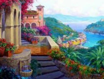 

DRAWJOY Framed Landscape Picture DIY Oil Painting By Numbers Painting&Calligraphy Home Decor Wall Art Landscape GX7215 40x50cm