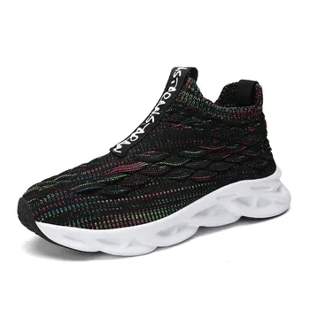 

2020 Spring boys sneakers kids shoes boy travel casual sports Socks shoes Mesh light children's breathable running shoes T808