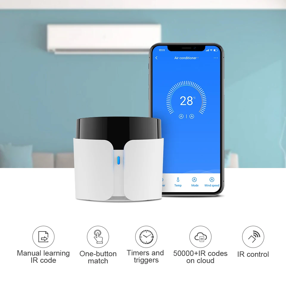 2021 New BroadlinkBestcon RM4c Mini/RM4c Pro Universal 4G Wifi IR Mini Remote Control Compatible Alexa Google Assistant For AC