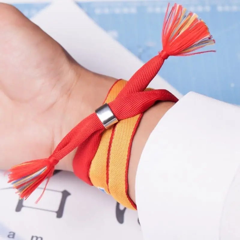 Япония ваше имя Kimi no Na wa мицуха миямизу влюбленных браслет тканевая Веревка Цепи Браслеты с металлической ювелирные изделия с пряжкой ювелирные изделия