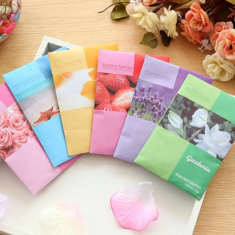 

Mini Natural Air Freshener Vanilla Sachets Paper Fragrance Bag Scented perfume Decoration