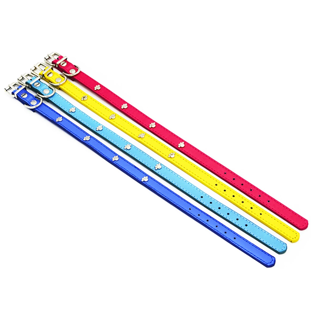 4-Colors-Dog-Collars-for-Small-Medium-Dogs-Puppy-Leather-Collar-Necklace-for-Cats-Leads-Pets (1)