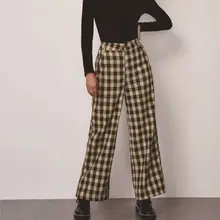 tight plaid pants womens