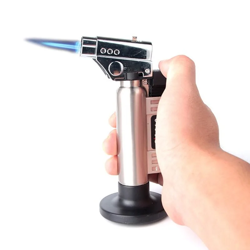 

Spray Gun Welding Torch Metal Straight Into The Blue Flame Reusable Inflatable Metal and Plactic Lighter Smoking Accessories