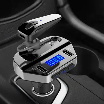 

V-6 Car Bluetooth MP3 Player Handsfree FM Transmitter Dual USB Charging Adapter 2020