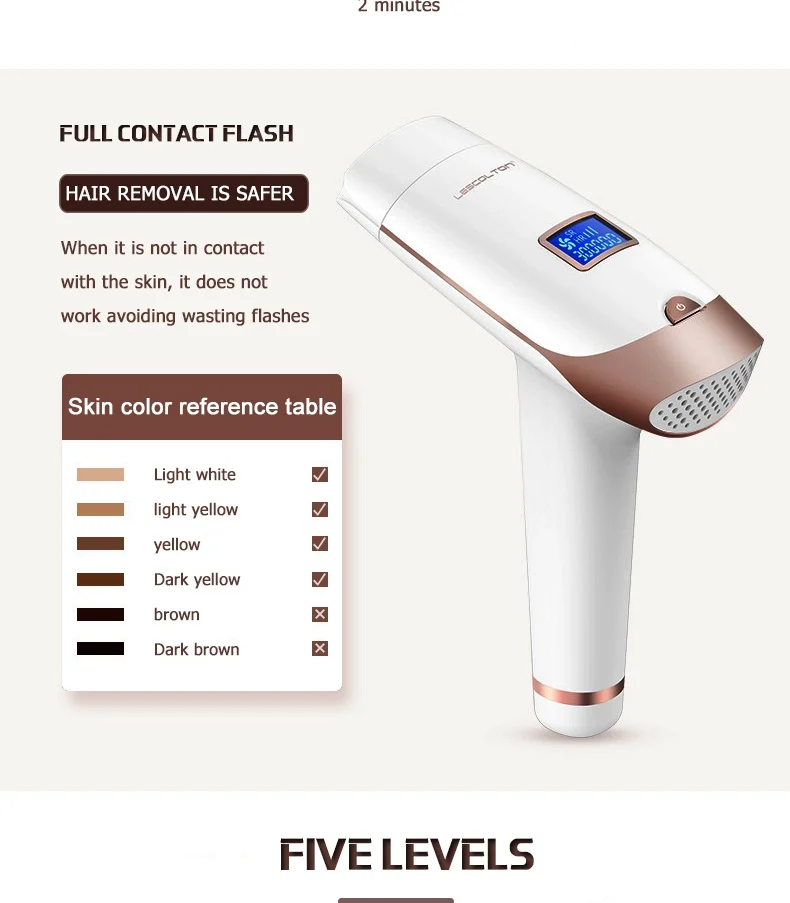 Больше ламп выбрать IPL лазерная эпиляция удаление волос ЖК-дисплей машина лазерный постоянный Триммер бикини Электрический Лазер depiladora