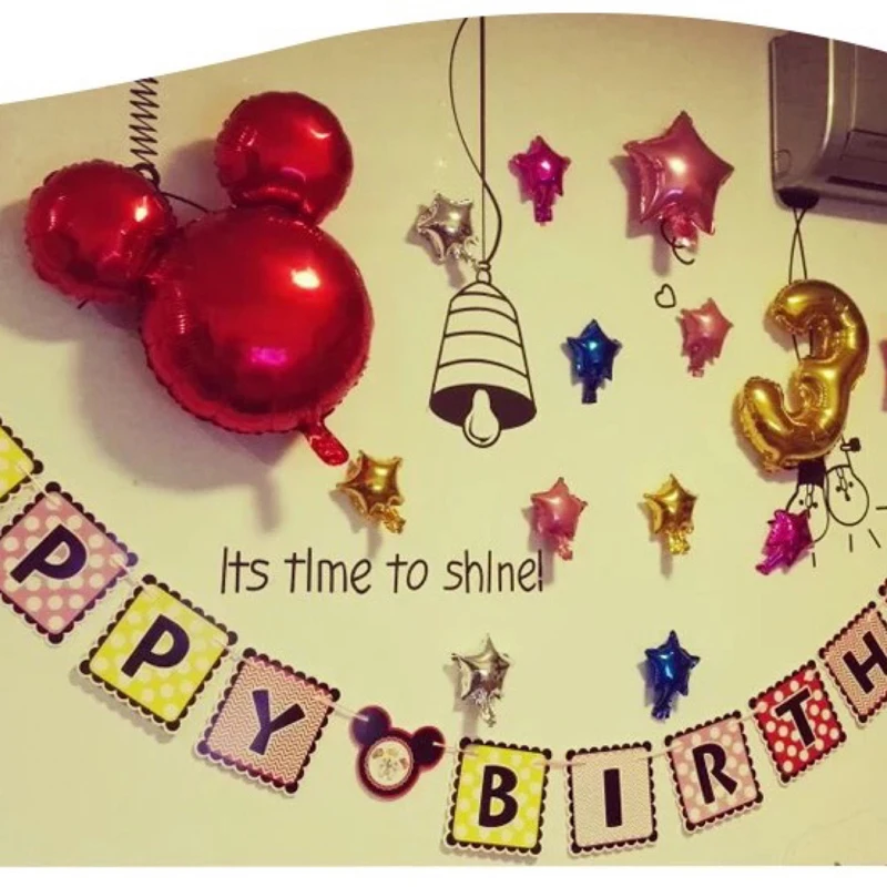 24 дюйма Микки Минни Маус фольги Воздушные шары вечерние мультфильм голова форма надувные водушные шары День рождения декоративные детские игрушки