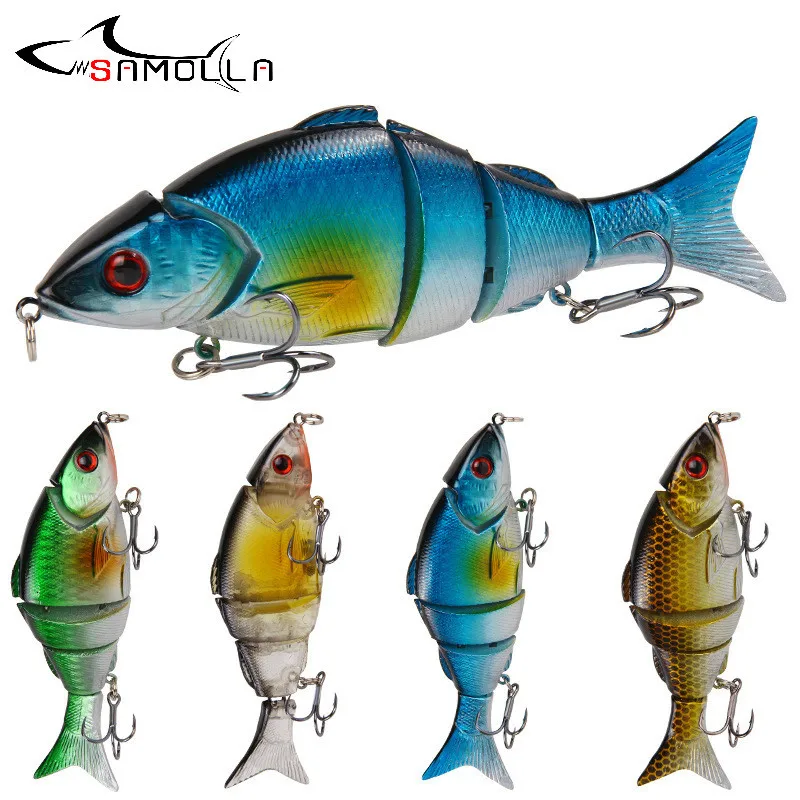 

Swimbait Fishing Lure 2019 Bass Fishing Weights 27.8g Wobblers Three Segments Swim Bait Isca Artificial Pencil Lipless Crankbait