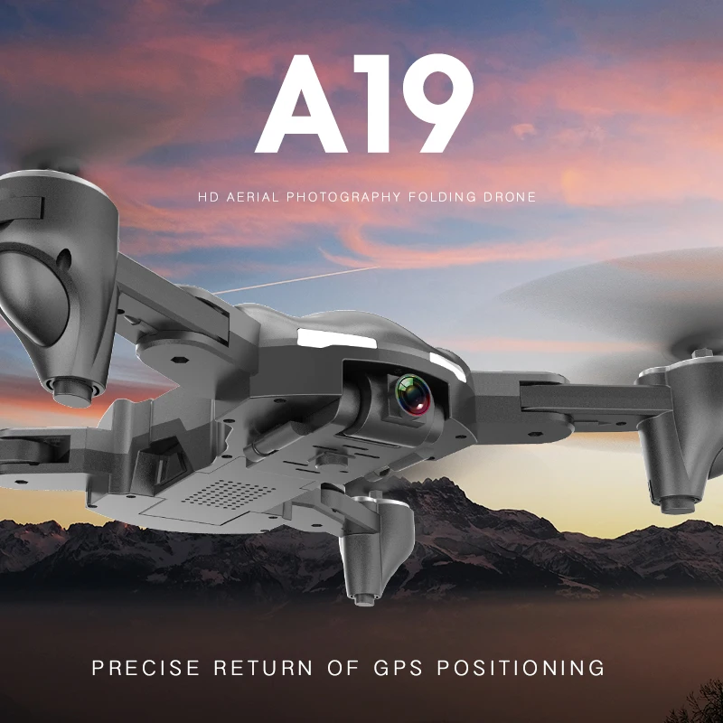 A19 Дрон Gps 4k 5g Wi-Fi Видео Fpv Квадрокоптер полет 15 минут дистанция Rc 300 м хороший