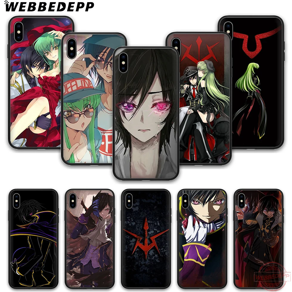 WEBBEDEPP Code Geass Soft Silicone TPU Phone Case for iPhone 5 6 7 8 Plus X XS XR Max 11proMax |