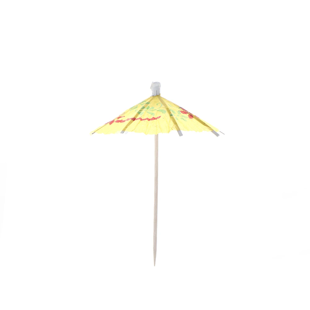 Wedding 50Pcs/lot Paper Umbrella Cake Topper Picks Cocktail Parasols Drinks Picks Birthday Party Favors Decoration