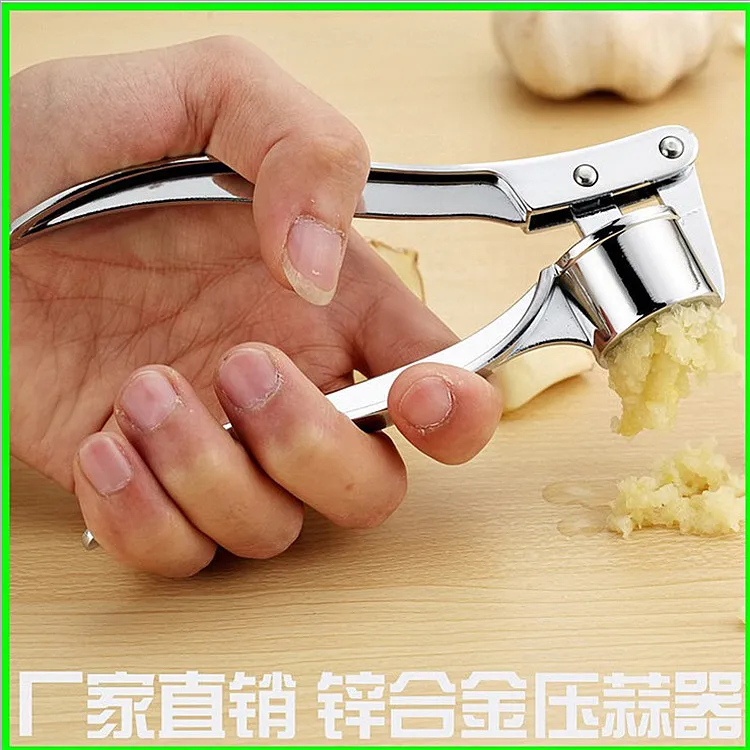 Large Garlic Press Household Stainless Steel Four-in-One Garlic Press Garlic Mash Creative Kitchen Manual Garlic Mash