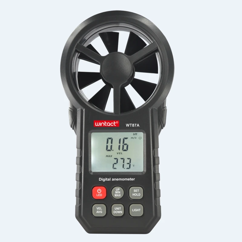 Портативный цифровой анемометр 30 м/с термометр с подсветкой Anemometro скорость ветра