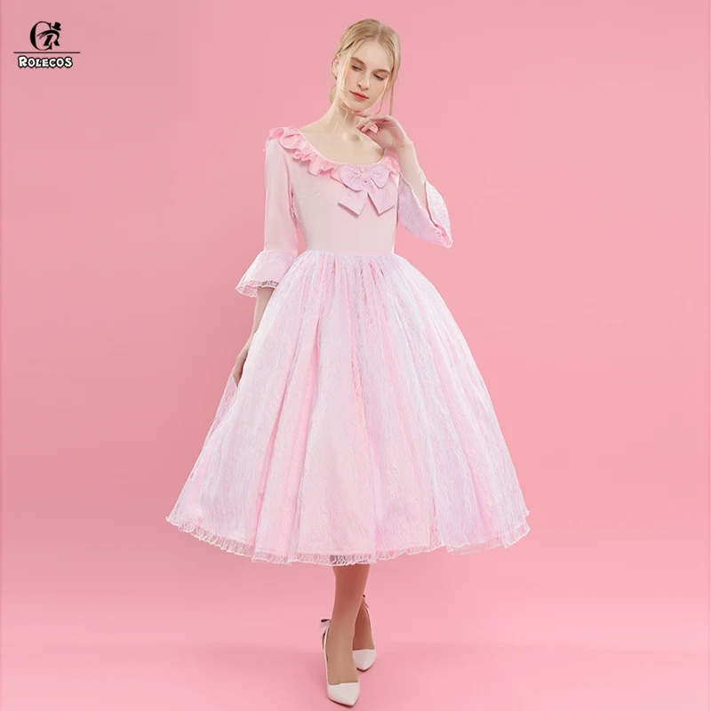 ROLECOS в стиле Лолита платье принцессы Вечерние платья на свадьбу костюм Длинные