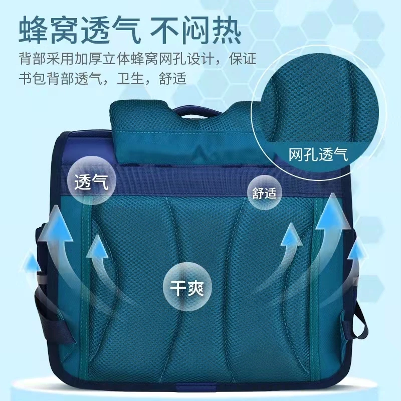 2022 Child School Bag For Boys Girls Primary Student Shoulder Orthopedic Space Backpack Large Capacity Light Water Proof Mochila