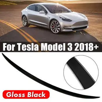

NEW 1 Pcs Gloss Black ABS Trunk Spoiler Cover Trim Water Retaining Wing For Tesla Model 3 2018+