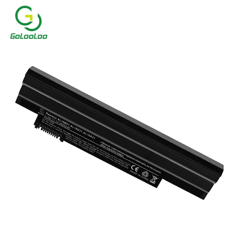 Аккумулятор Golooloo для ноутбуков Acer AL10B31 AL10A31 ICR17/65 4400 мАч Aspire One 522 722 AOD255 AOD260 D260