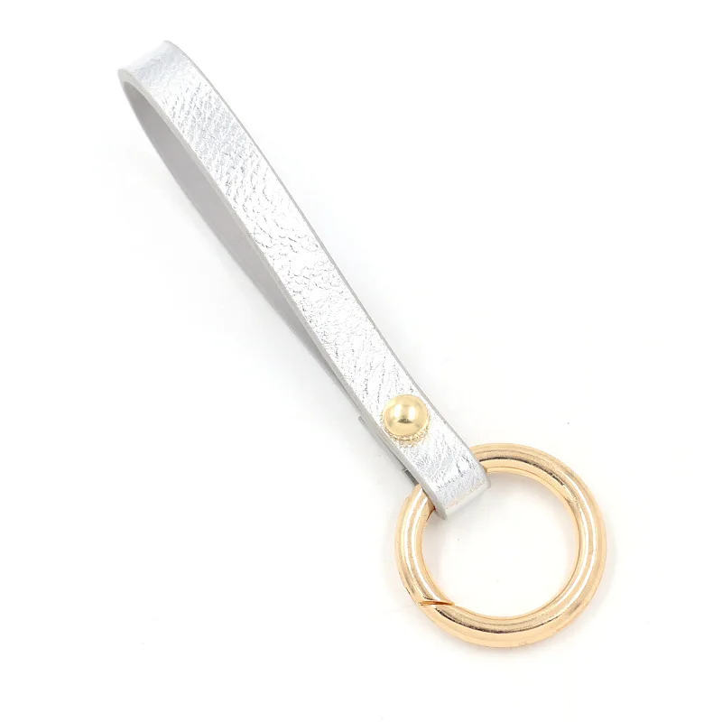 Резиновый кожаный ключ Плетеный кожаный шнур DIY брелок для ключей Автомобильный держатель брелоки мужские и женские брелоки