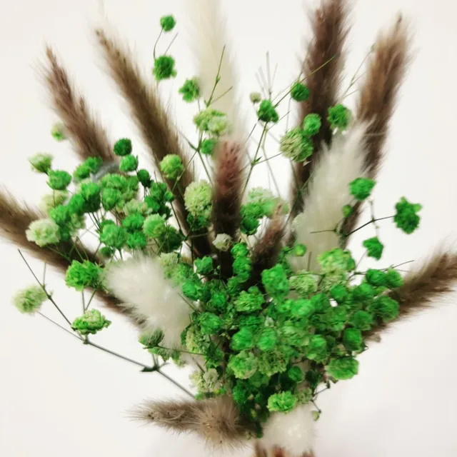 15Pcs Dried Reed Flower Arrangement Natural Pampas Grass For  Modern Home Decoration Party Backdrops Wedding Supplies one bouqurt