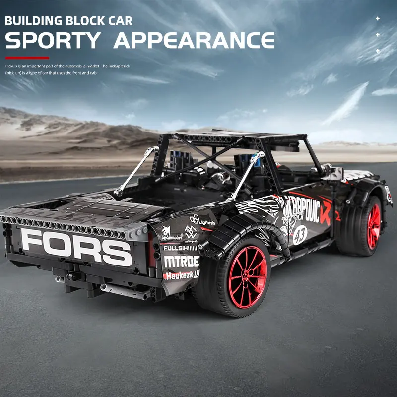 DHL Yeshin F 150 Ford Mustang Hoonicorn гоночный автомобиль Technic MOC 22970 подходит для 34316