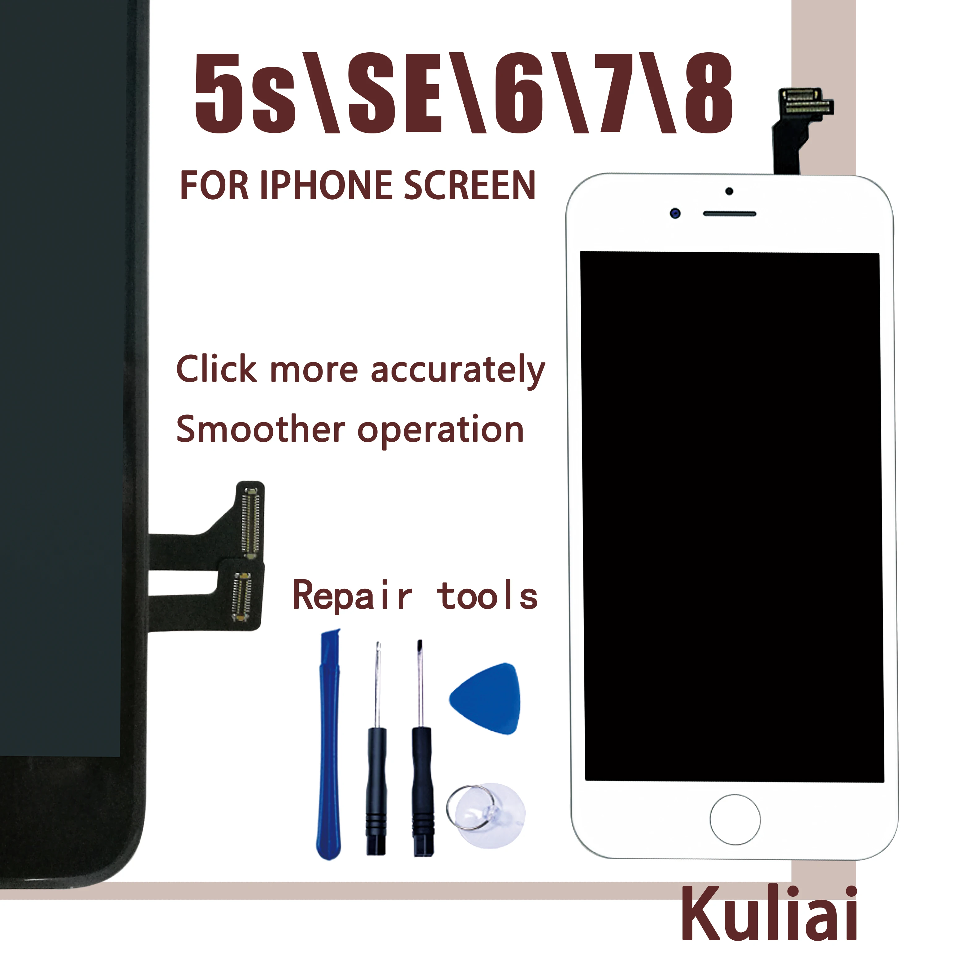 

AAA+++ Quality LCD Display For iPhone 6 Touch Screen Replacement For iPhone 5S SE 7 8 No Dead Pixel+Tools