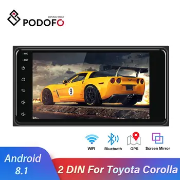 

Podofo 2Din Android Car Radio GPS Navigation Auto Radio Car Stereo 7" Car Multimedia Player Wifi Audio Stereo For Toyota Corolla