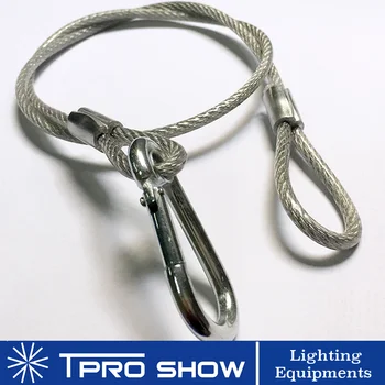 

60cm Length Rope Stage Light Safety Cable Steel Wire For Disco Light LED Moving Head Par Light Effect DJ Equipment Protection