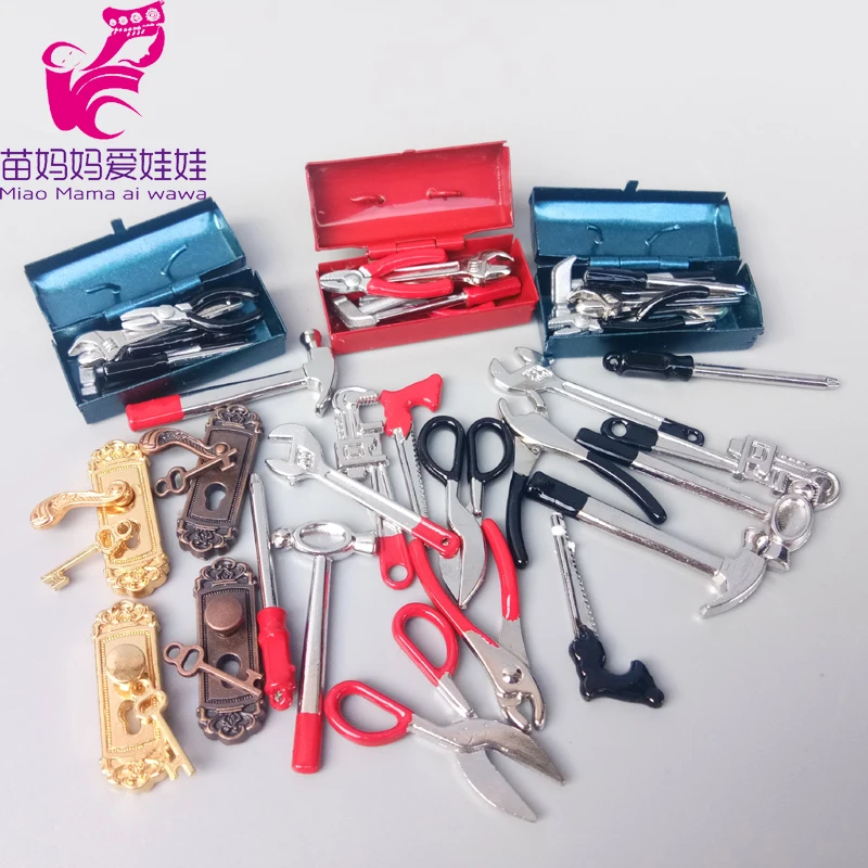 Doll house DIY decoration accessories mini toolbox Wrench pliers tool for 1/6 BJD ob11 blythe doll furniture | Игрушки и хобби