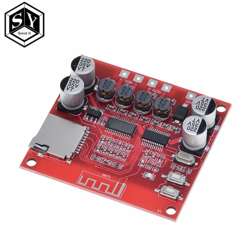 GREAT IT XH-A233 15 Вт X 2 Bluetooth 4 цифровая плата усилителя мощности стерео TF карта