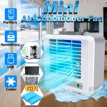 

USB Portable Air Conditioner Conditioning Humidifier Purifier Personal Arctics Air Cooler Cooling Fan For Home Office Desk