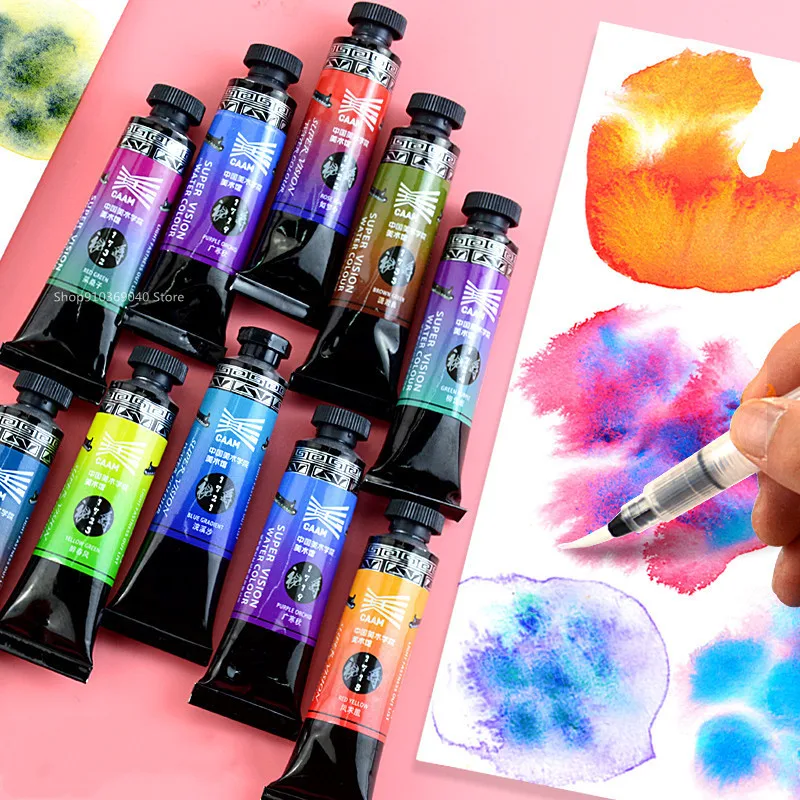 Super Vision 3ml Special Layered Color Watercolor Pigment Professional Water Color Paint Tube for Painting Drawing Art Suppliers 2