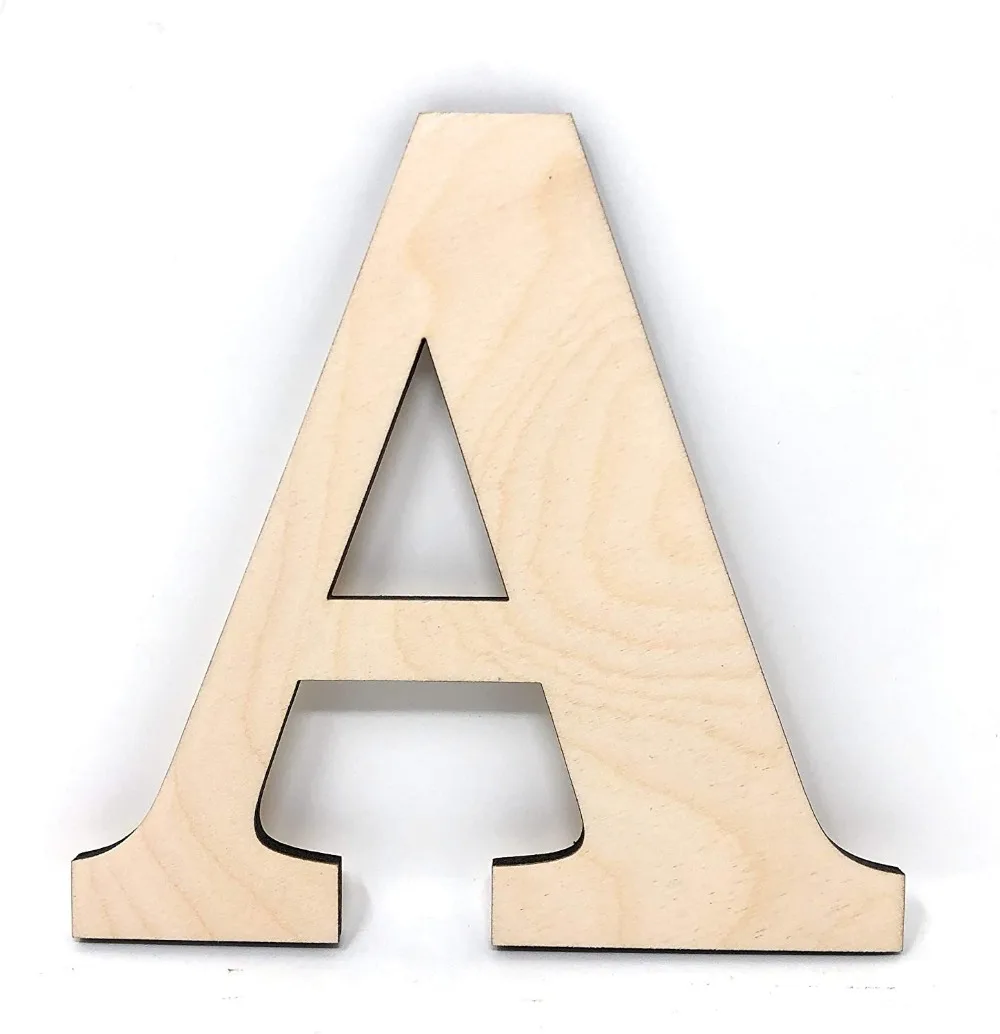 12 Wooden Letters 3D Letters Wall Letter for Children Baby Name Unfinished Wooden Letters Paint Ready Wall Decor News (7)