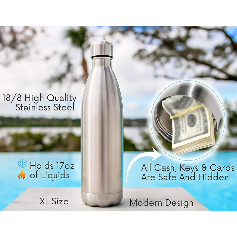 

Stainless Steel Water Bottle Vacuum Stainless Steel Outdoor Camping Accessorie Double Walled Vacuum Insulated Proof Water Bottle