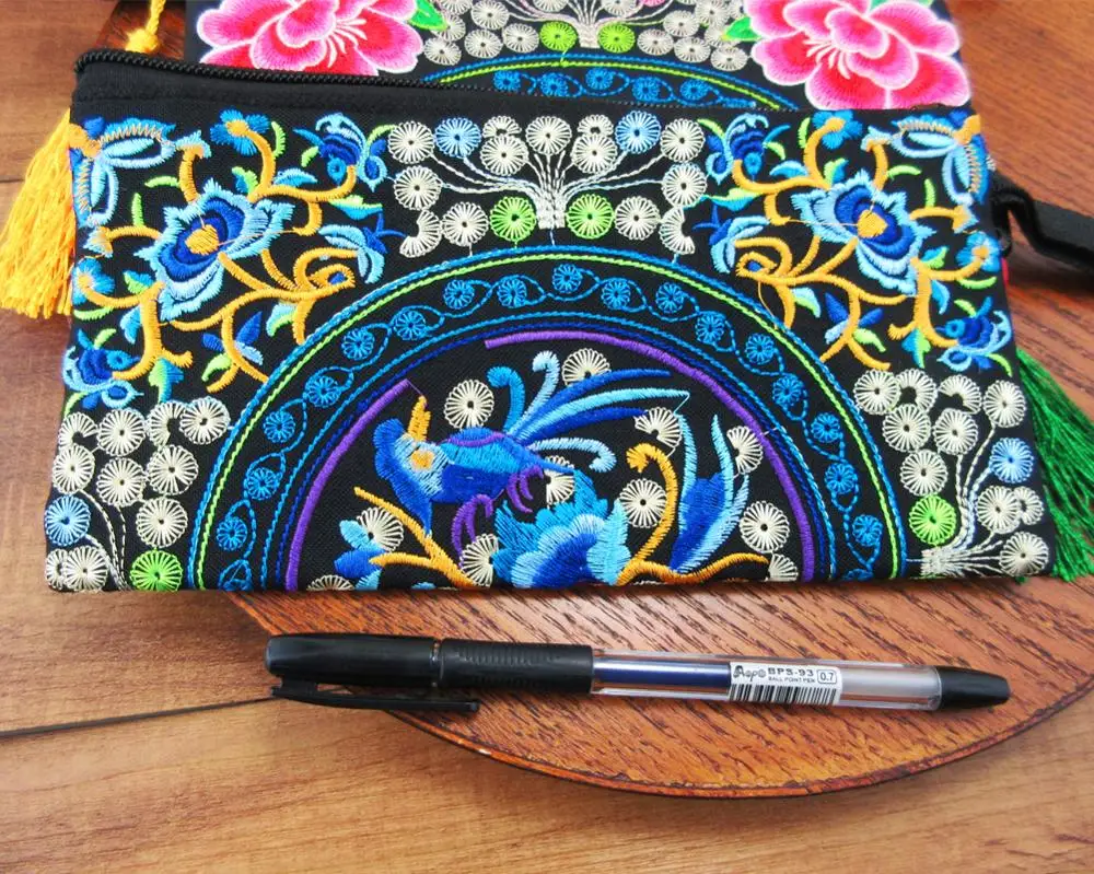 Винтажная сумка Hmong Thai индийская с вышивкой модный клатч кошелек хиппи в стиле