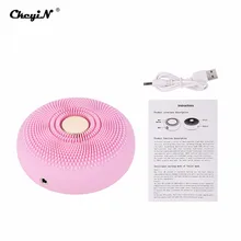 CkeyiN 2 в 1 звуковая щетка для чистки лица умная маска светодиодный светильник лечение вибрацией маска для лица импортер Массажер для ухода за лицом