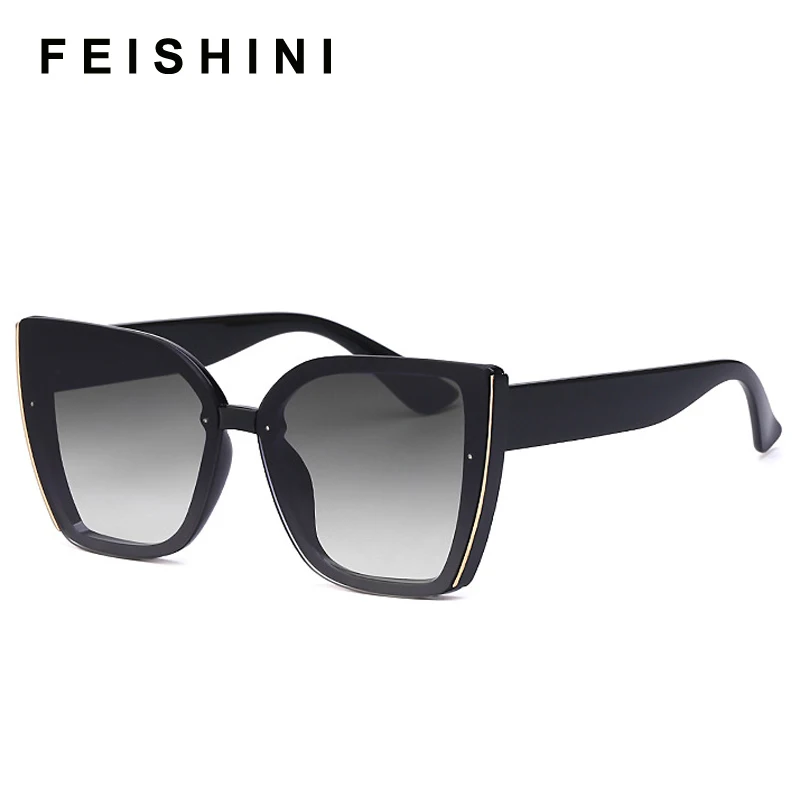 Фото Солнцезащитные очки кошачий глаз женские модные дизайнерские квадратные